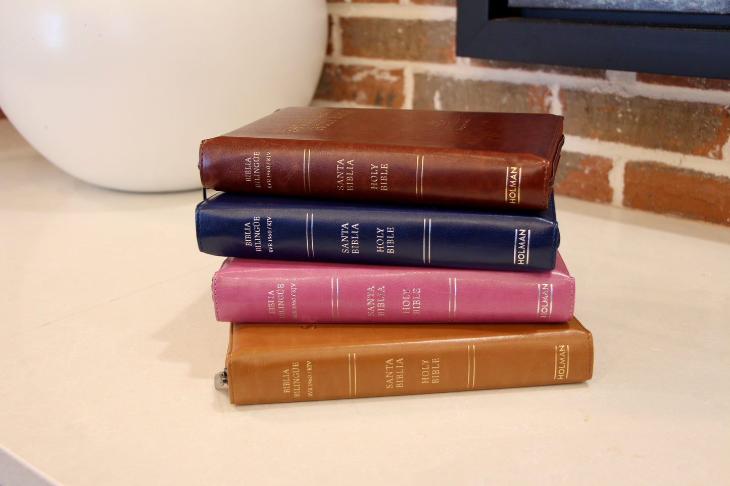 Biblia Bilingue / Caramelo / Manual / Letra Pequeña / Imitación Piel / With Index and Zipper / RVR 1960