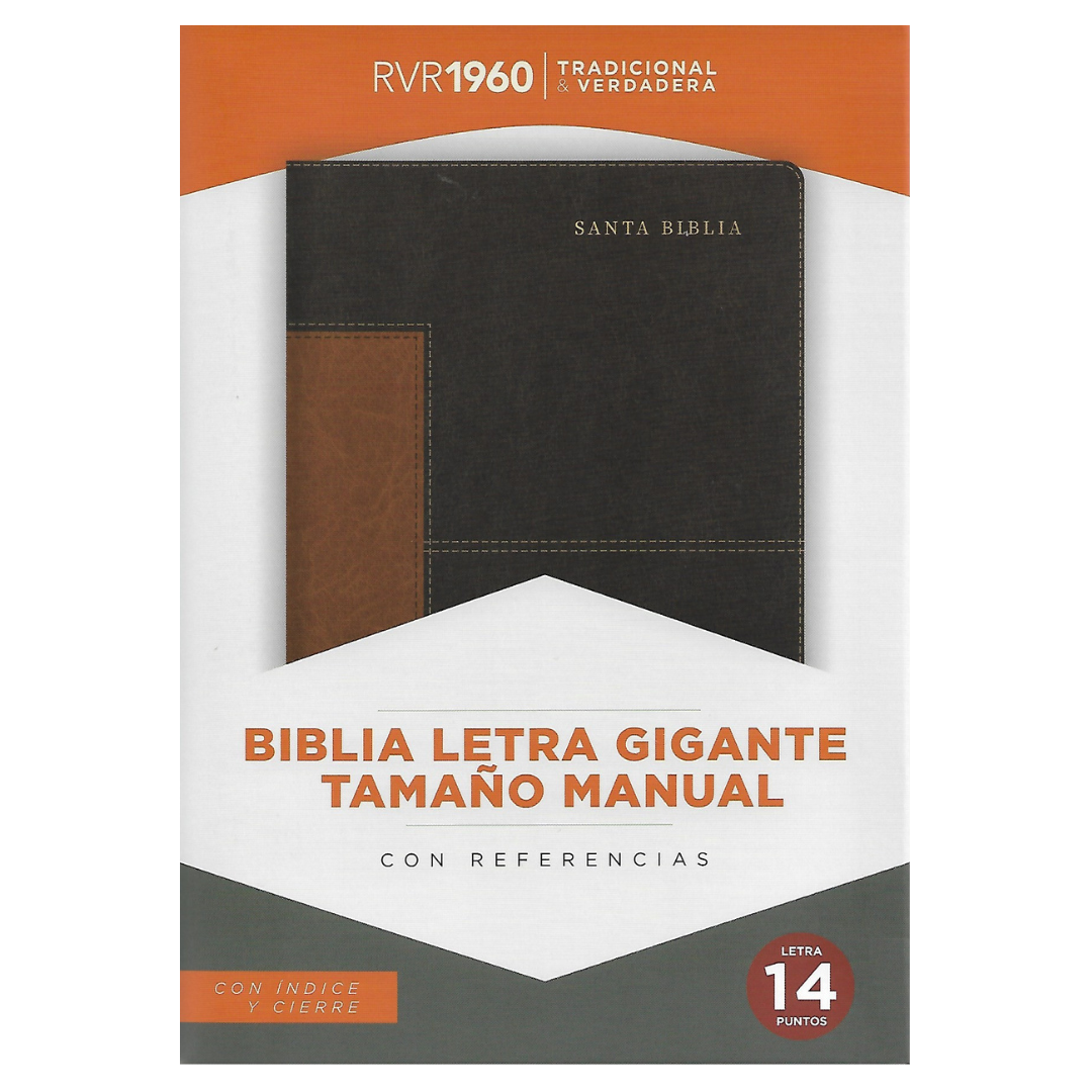 Compact Large Print Holy Bible, Imitation Leather, Blue