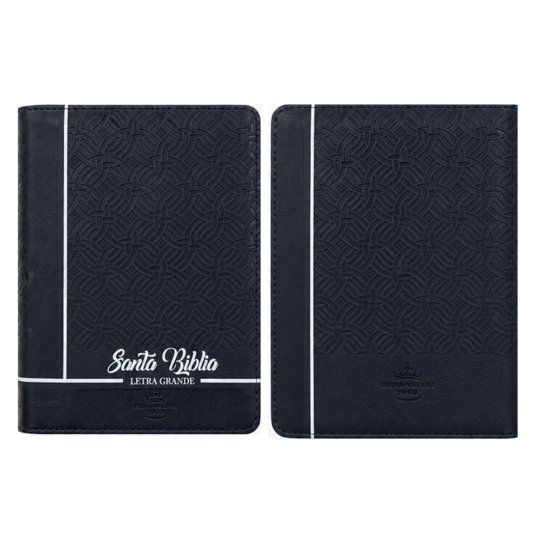 Santa Biblia AZUL Letra Grande con Cierre – Cubierta Texturizada - RVR1960
