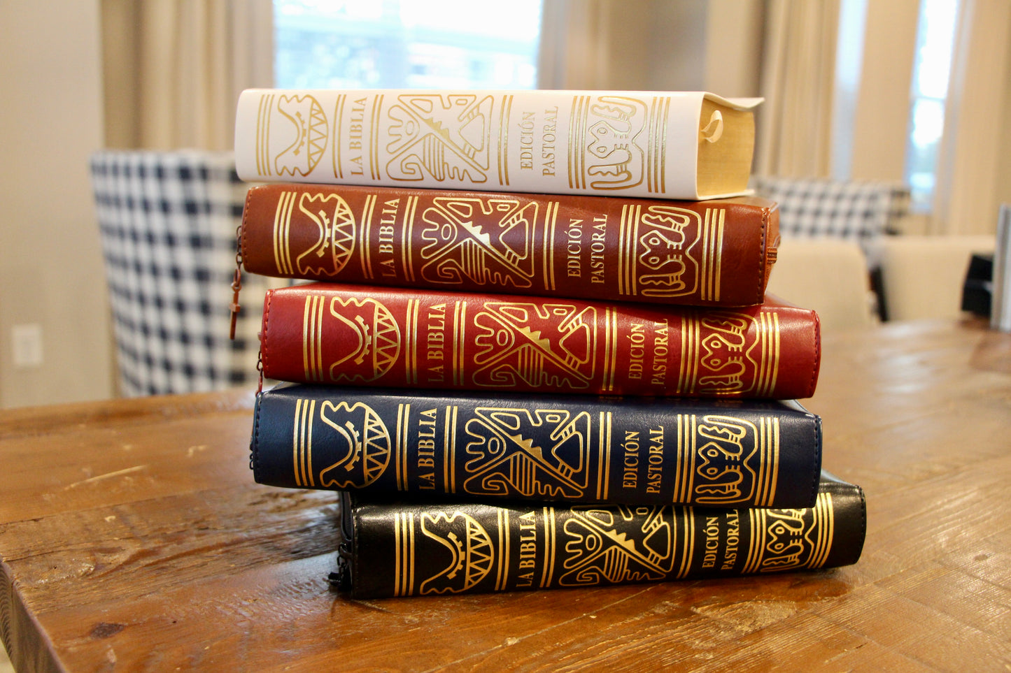 La Biblia Latinoamérica de Lujo Blanca, Letra Grande, Imitación piel