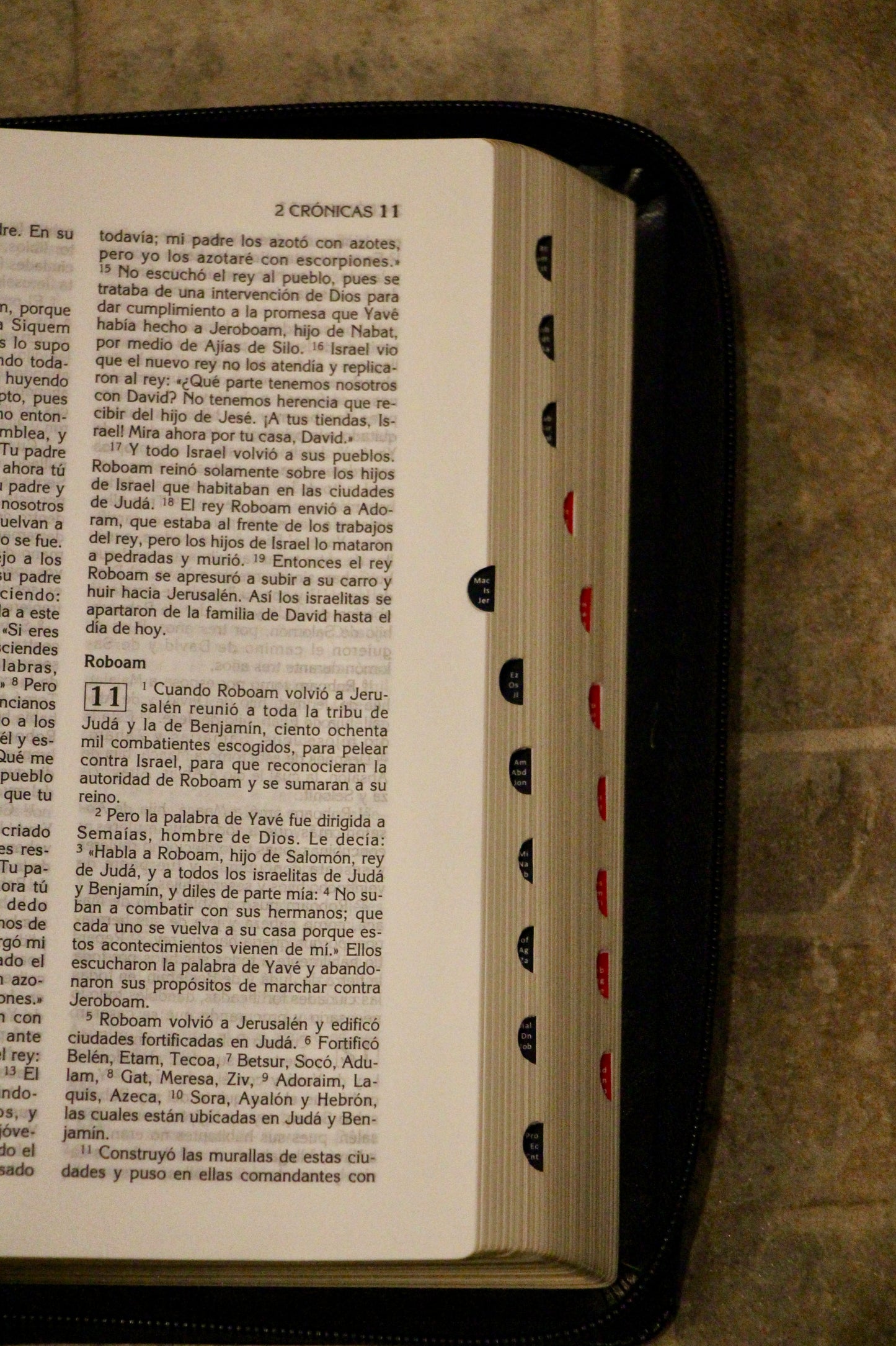 La Biblia Latinoamérica de Lujo Marrón, Letra Grande, Imitación piel, Cierre e Índice