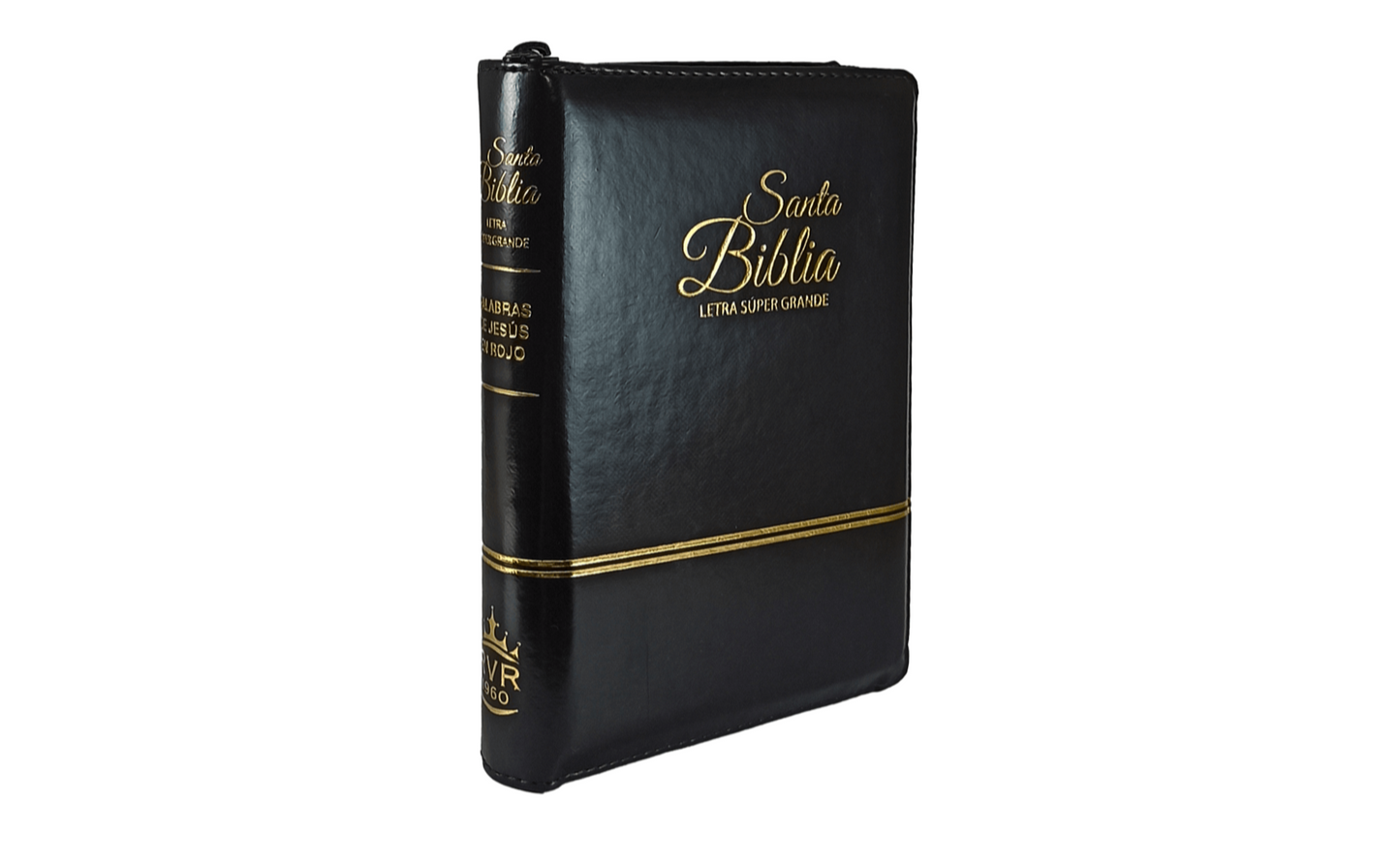 Compact Holy Bible, Large Print, Imitation Leather, Black 