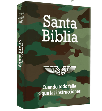 Santa Biblia de Letra Grande, Cubierta Flexible, Ejercito