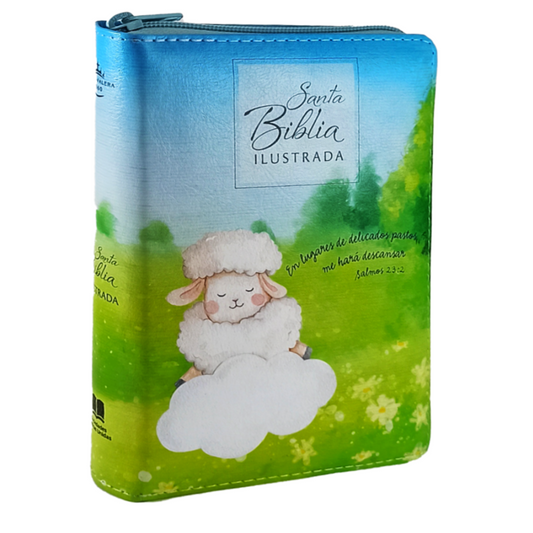 Santa Biblia para Niños, Compacta, Imitación Piel, ovejas