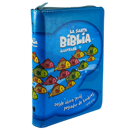 Santa Biblia para Niños, Compacta, Imitación Piel, Peces