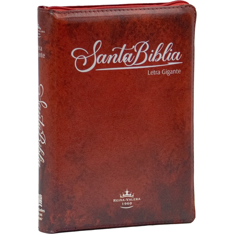 Holy Bible Manual Giant Print Imitation Leather, Red