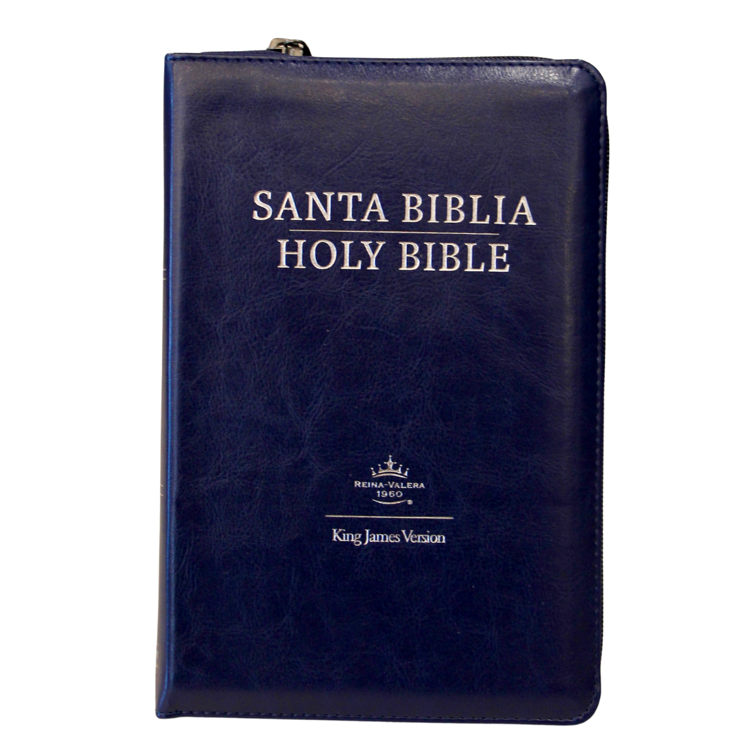 HOLMAN RV60/KJV BILINGUAL BLUE