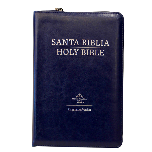 HOLMAN RV60/KJV BILINGUAL BLUE