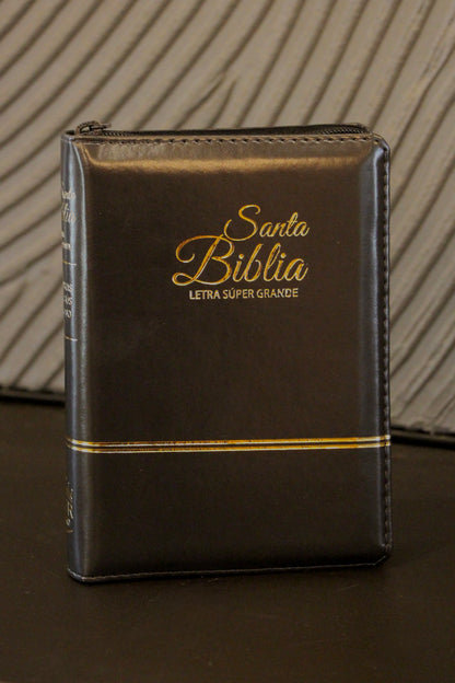 Compact Holy Bible, Large Print, Imitation Leather, Black 