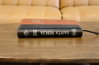 Holy Bible, Super Giant Print, Imitation Leather, Black/Brown 