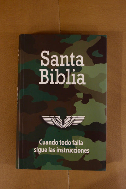 Santa Biblia de Letra Grande, Cubierta Flexible, Ejercito