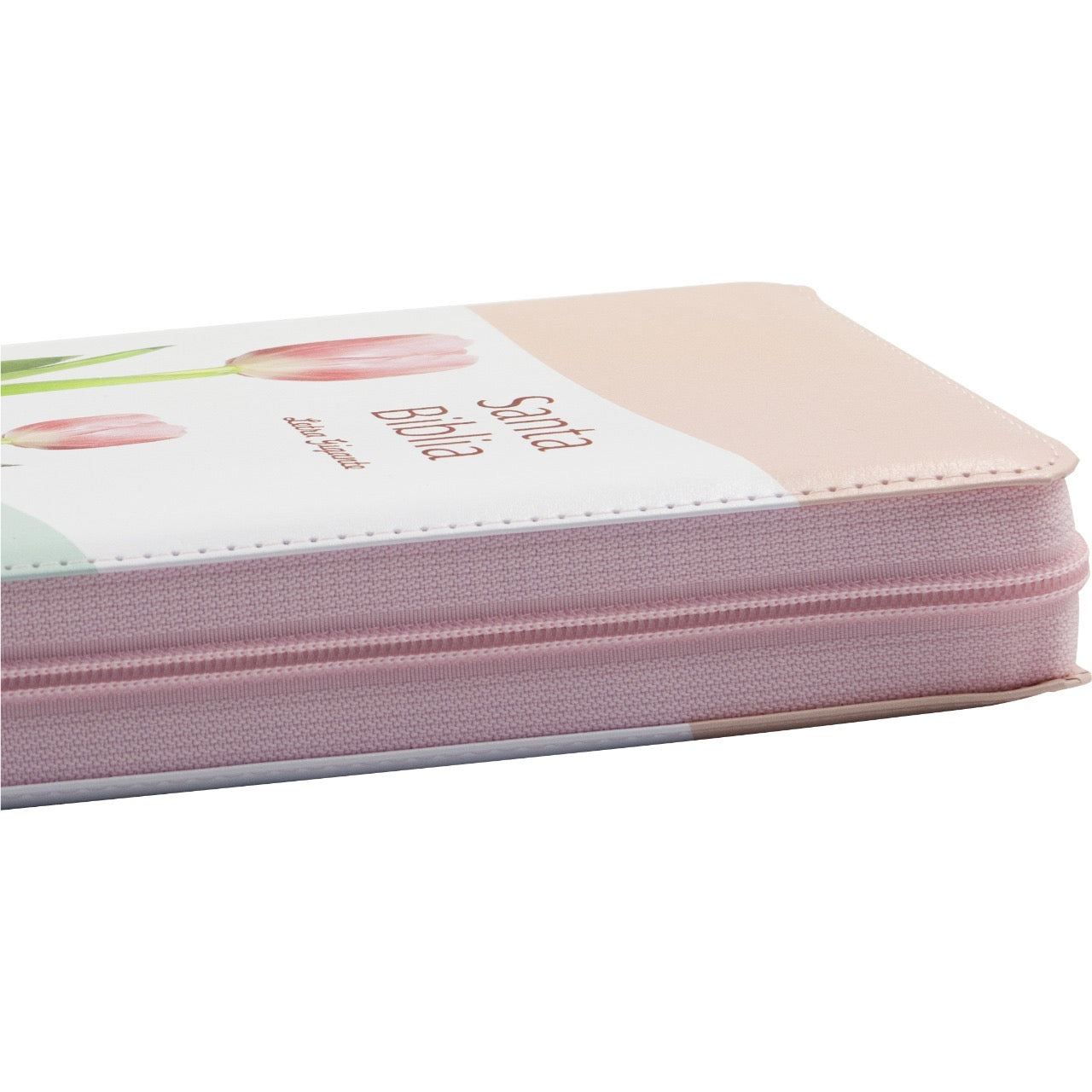 Holy Bible Manual Giant Print Imitation Leather, Tulips 