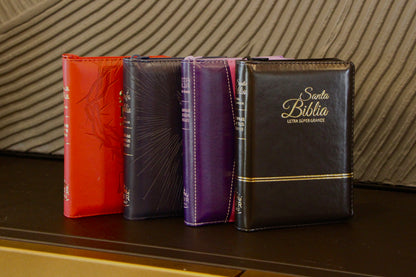 Compact Holy Bible, Large Print, Imitation Leather, Black 