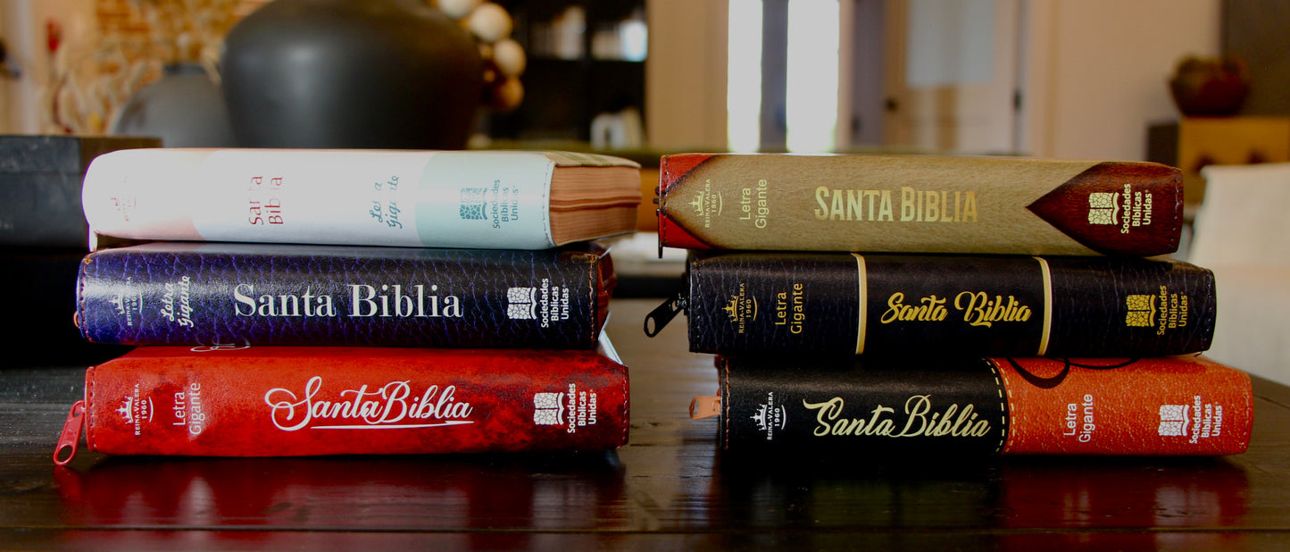 Holy Bible Manual Giant Print Imitation Leather, Red