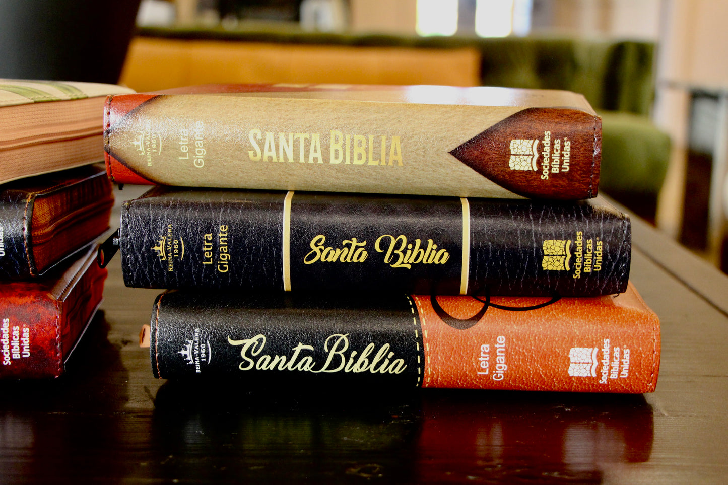 Holy Bible Manual Giant Print Imitation Leather, Tricolor