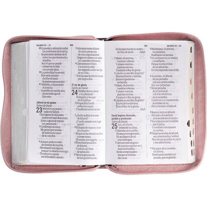 Holy Bible Manual Giant Print Imitation Leather, Tulips 