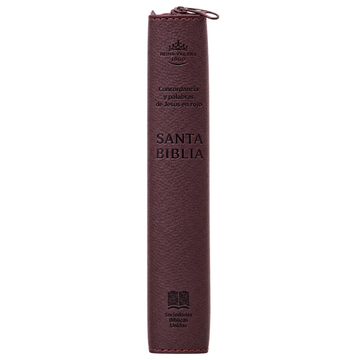 Biblia de Bolsillo, Imitación Piel, Letra Pequeña, Café – Diseño Pez