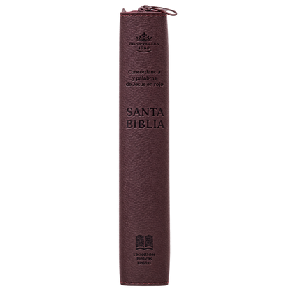 Biblia de Bolsillo, Imitación Piel, Letra Pequeña, Café – Diseño Pez