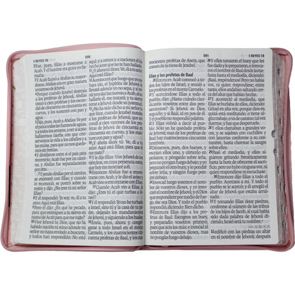 Santa Biblia Super Gigante 19 pt Letra Grande Rosa Pink en Español – Edición Fácil Lectura para Estudio y Devocional. RVR60