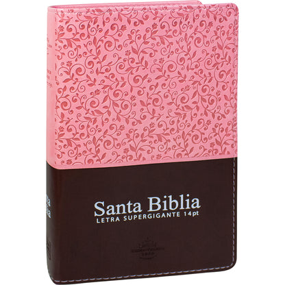 Santa Biblia Letra Gigante Rosa y Marrón – RVR1960