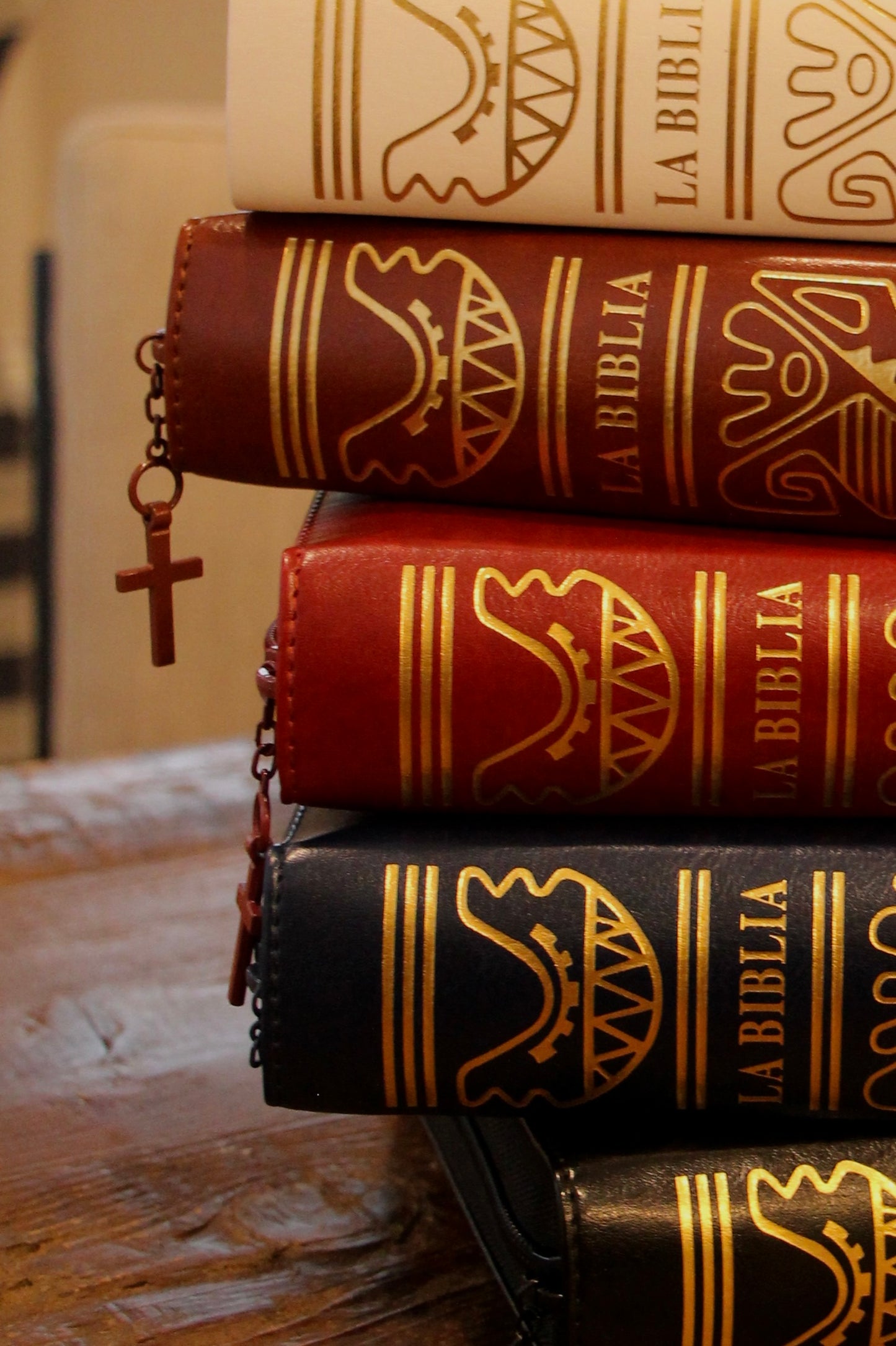 La Biblia Latinoamérica de Lujo Blanca, Letra Grande, Imitación piel