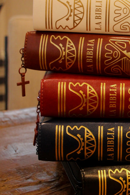 La Biblia Latinoamérica de Lujo Blanca, Letra Grande, Imitación piel