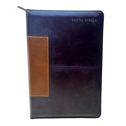 Compact Large Print Holy Bible, Imitation Leather, Blue 