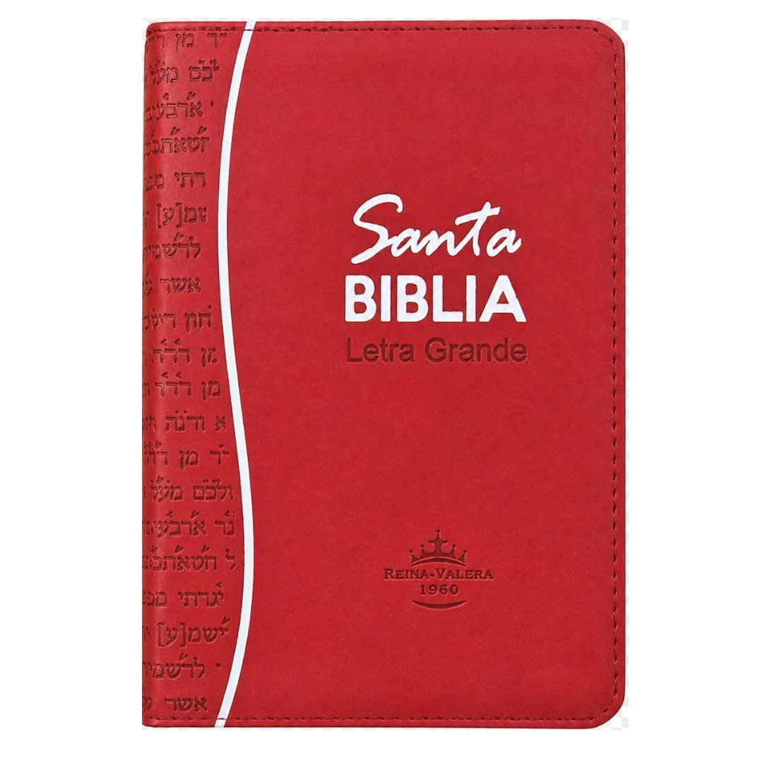 Santa Biblia ROJA  Letra Grande con Cierre – Cubierta Texturizada - RVR1960