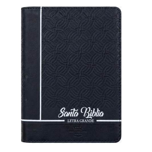 Santa Biblia AZUL  Letra Grande con Cierre – Cubierta Texturizada - RVR1960