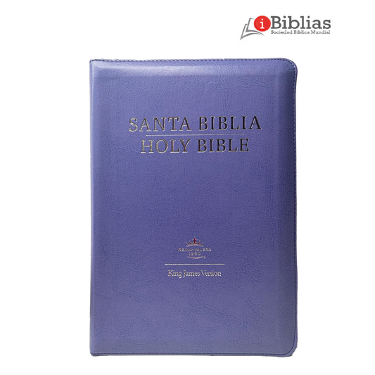 Biblia Bilingüe color Morado