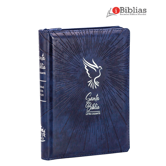 Biblia Manual color Azul - (14 puntos Letra Gigante)