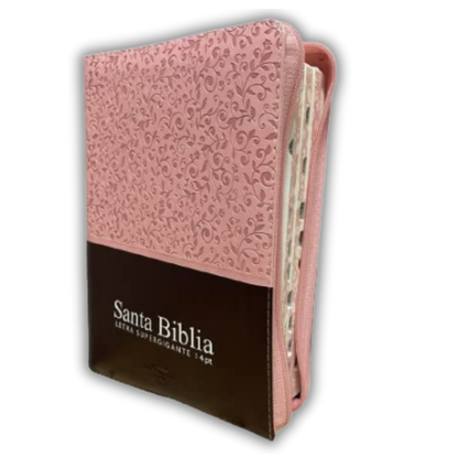 Santa Biblia Letra Gigante Rosa y Marrón – RVR1960
