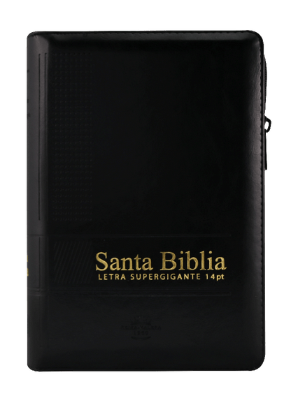 Santa Biblia Letra Gigante  Negra con Zipper – RVR1960