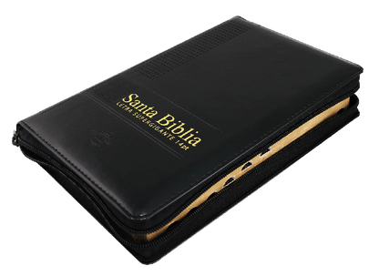 Santa Biblia Letra Gigante  Negra con Zipper – RVR1960