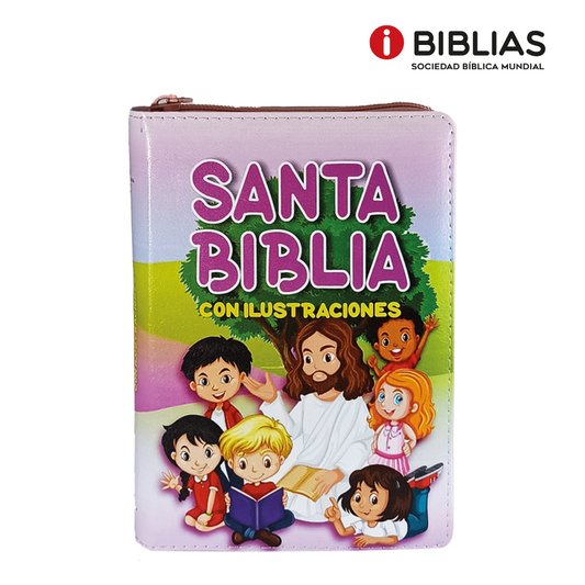 Biblia Ilustrada para Niños - color Rosa