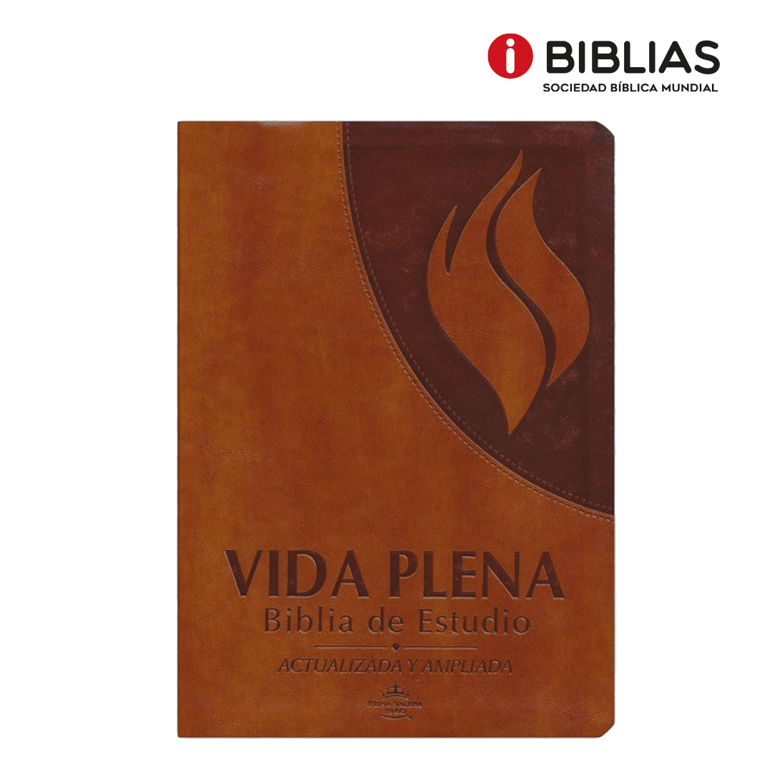 Vida Plena Biblia de Estudio Actualizada y Ampliada - color Café