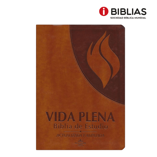 Vida Plena Biblia de Estudio Actualizada y Ampliada - color Café