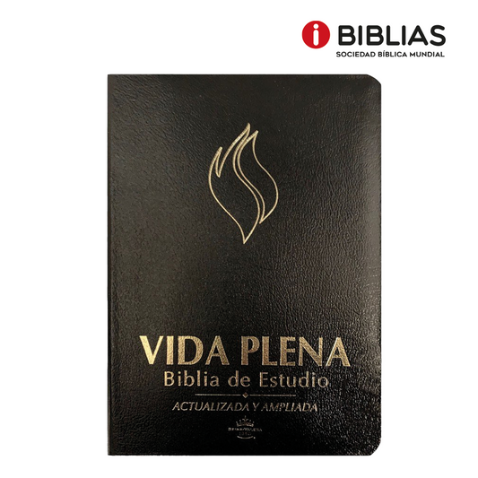 Vida Plena Biblia de Estudio Actualizada y Ampliada - color Negro